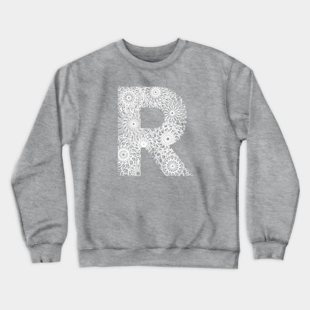 Letter R Crewneck Sweatshirt by Hip Scarves and Bangles